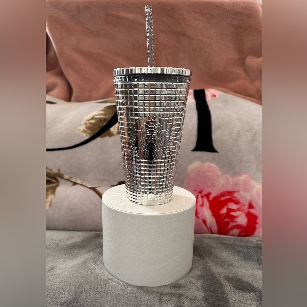 Starbucks silver tumbler